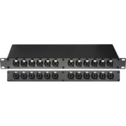 12 PORT XLR PATCH PANEL
