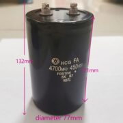 CAPACITOR 4700UF 450VDC