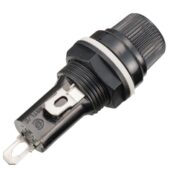 FUSE HOLDER 30MM WIRE BLACK 234 -