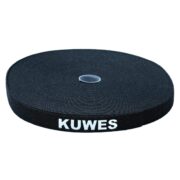 KUWES VELCRO CABLE TIE 25MTR BLACK